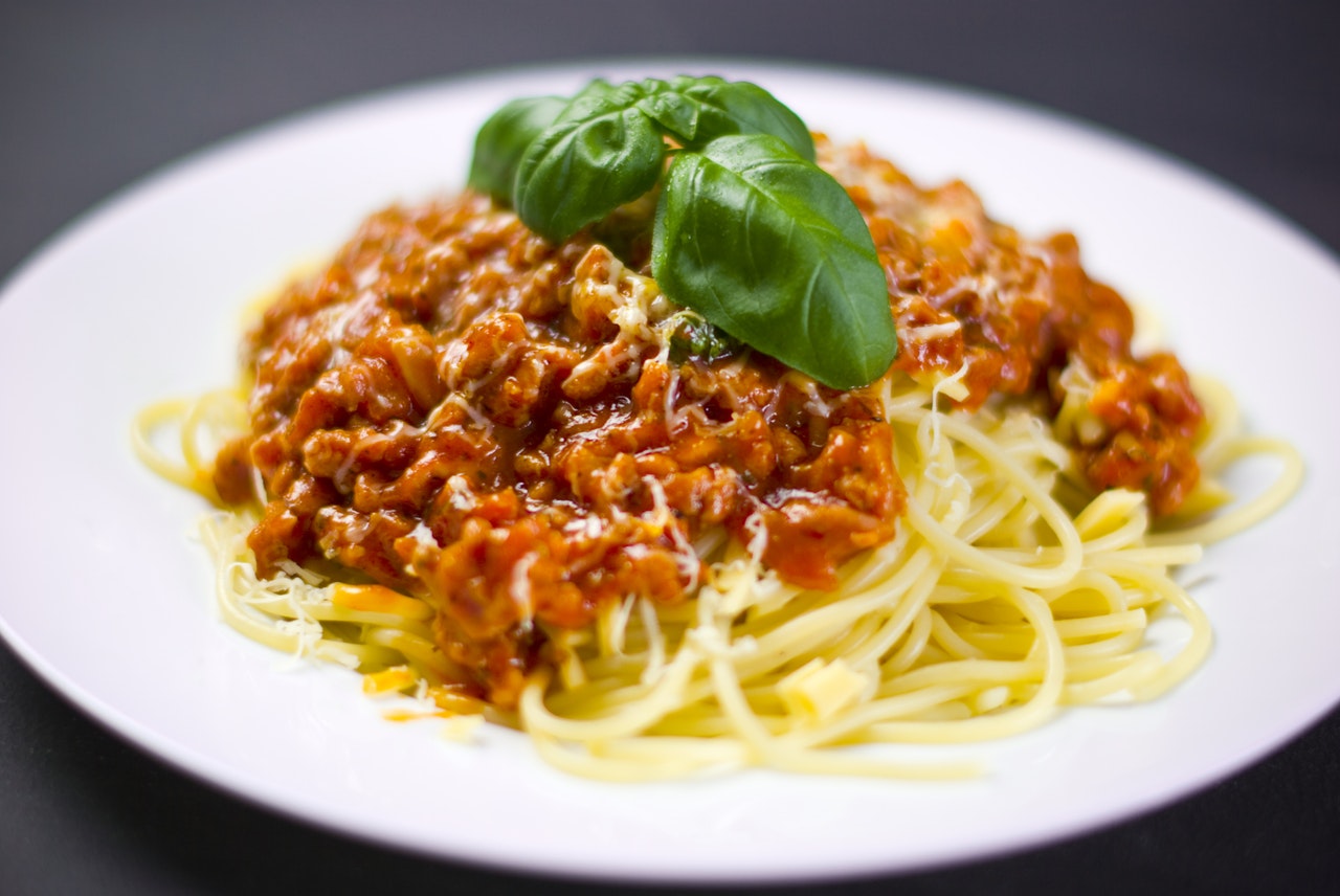 Köttfärssås och pasta